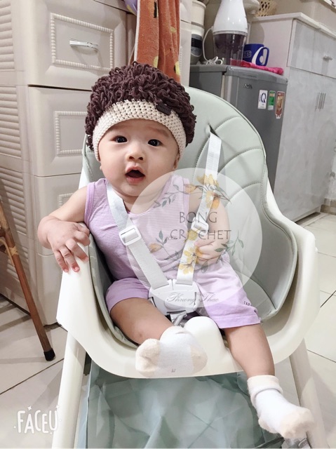 Mũ Len Tóc Giả Korea Xinh Cho Bé Trai ????