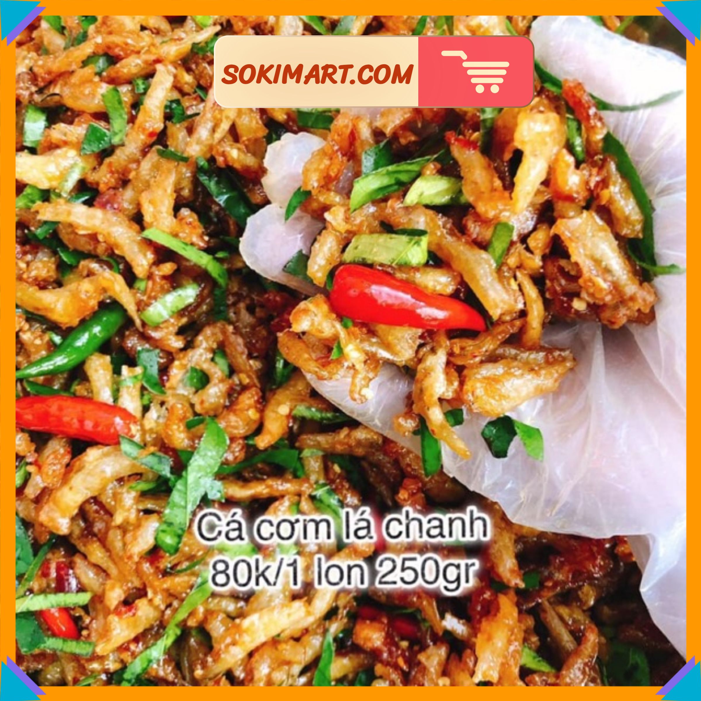 Cá cơm rim tỏi ớt - 250g