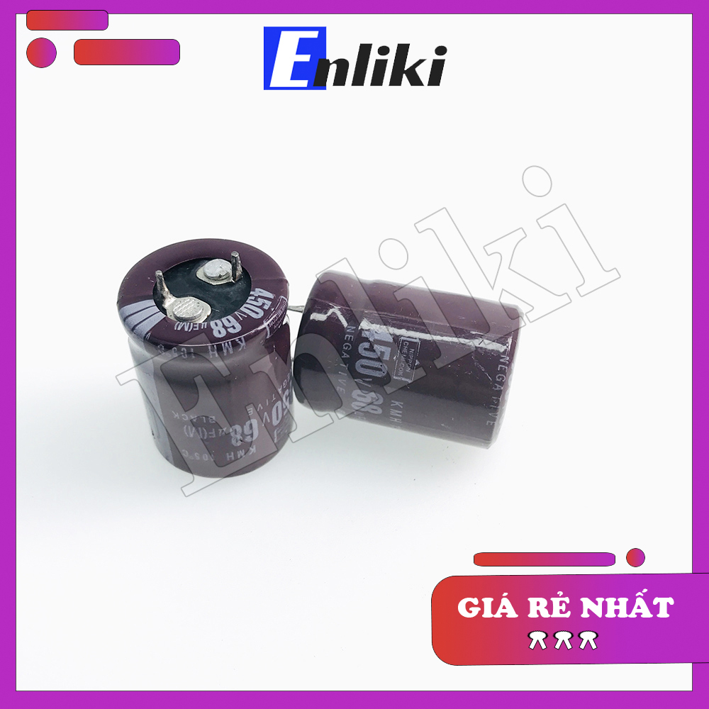 Tụ 68uF 450V Chân Cứng kích thước 22x30mm