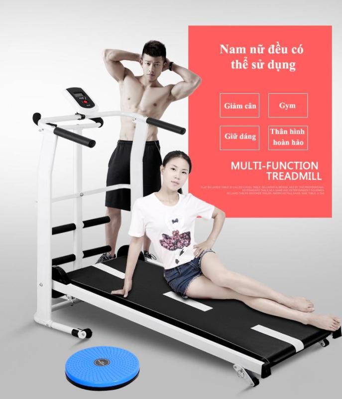 Máy chạy bộ gia đình loại nhỏ máy chạy bộ đa chức năng, Máy chạy chống xóc êm, yên tĩnh, Thiết bị chạy bộ tập GYM gia đình