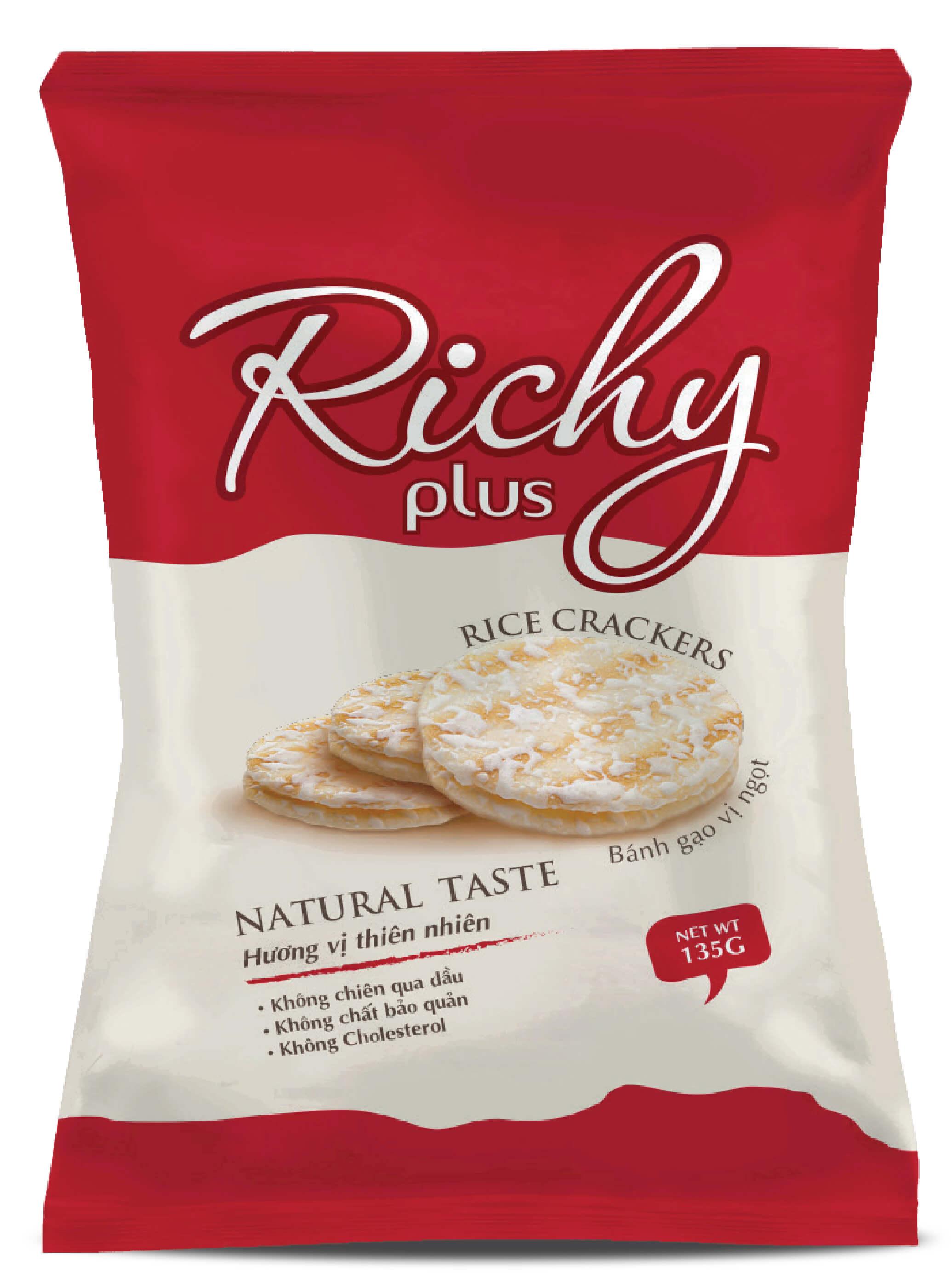Bánh gạo Richy Plus vị ngọt 135g