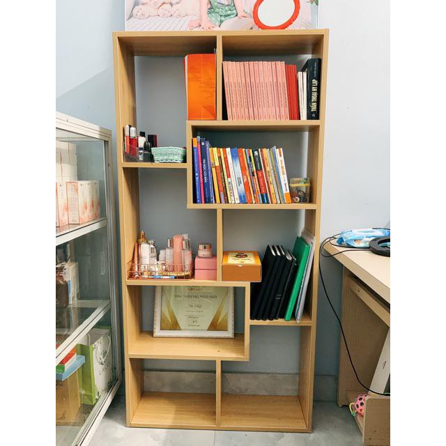 Kệ Sách Để Sàn Gỗ MDF, Kệ Gỗ Decor Phòng Đa Năng
