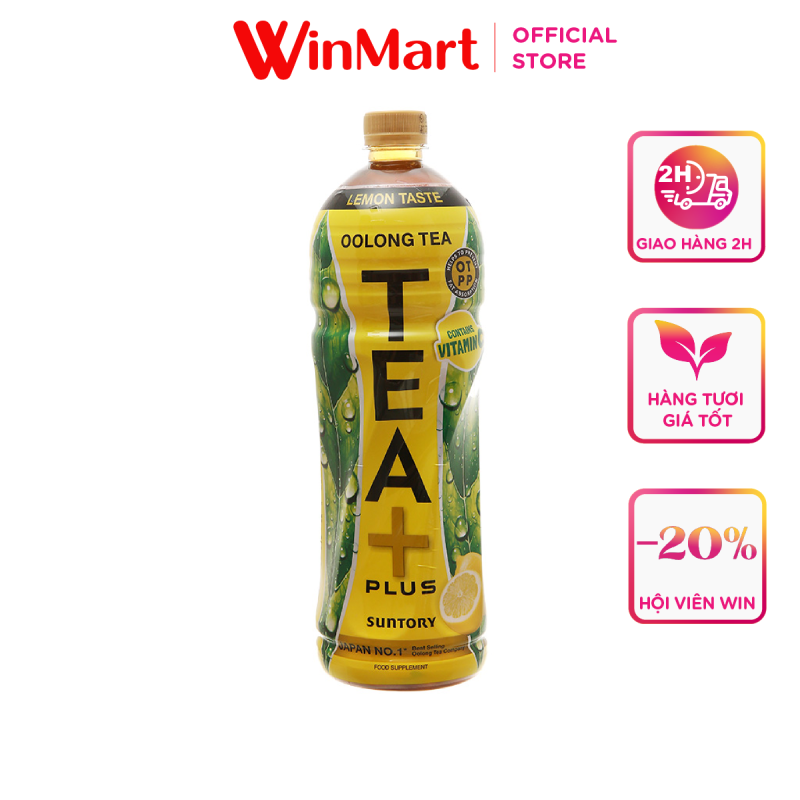 - Trà ô long Tea Plus vị chanh 1 lít
