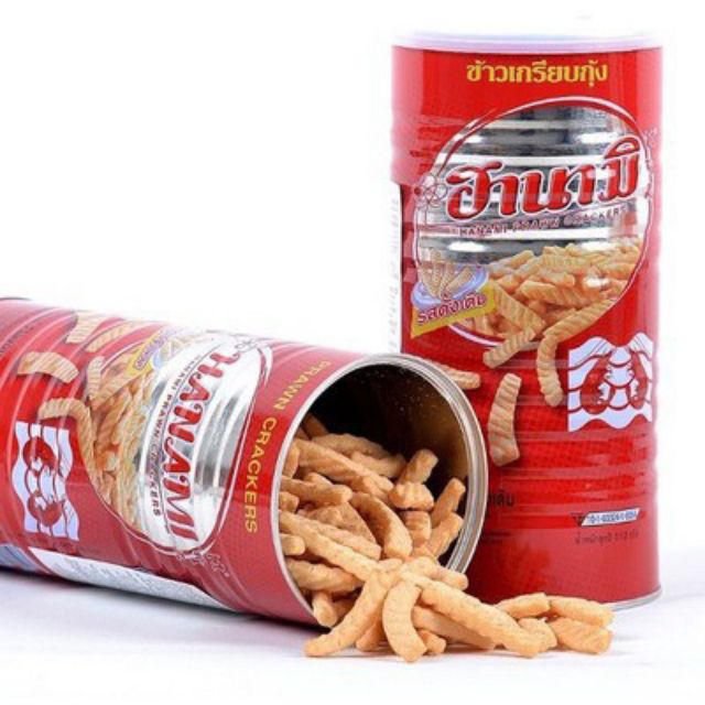 Snack Tôm Thái Lan Hanami Prawn Crackers (Lon 110g)