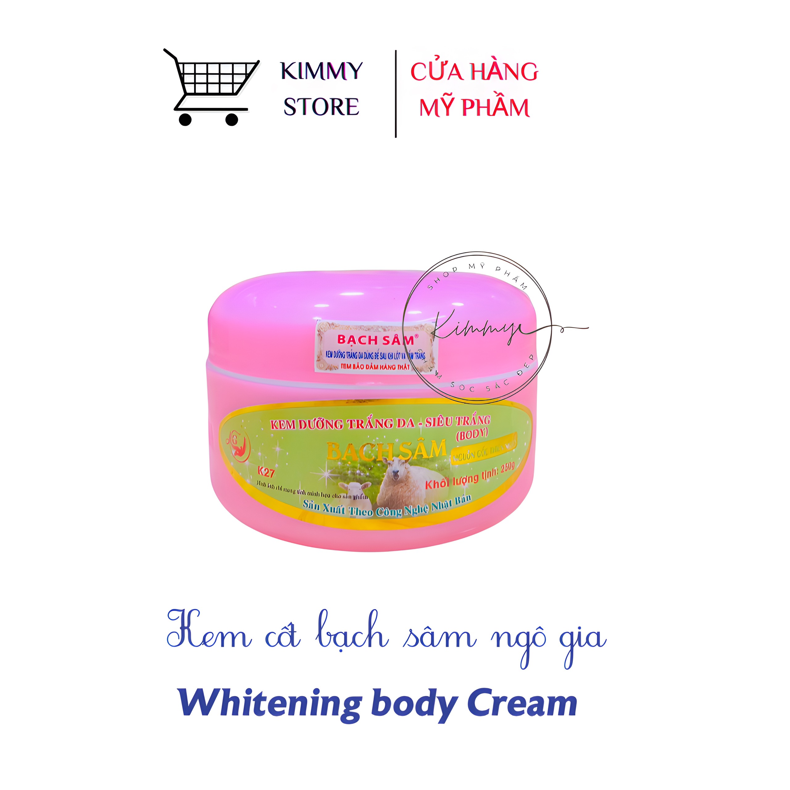 Lẻ hủ 250g cốt dưỡng kem bạch sâm hủ hồng