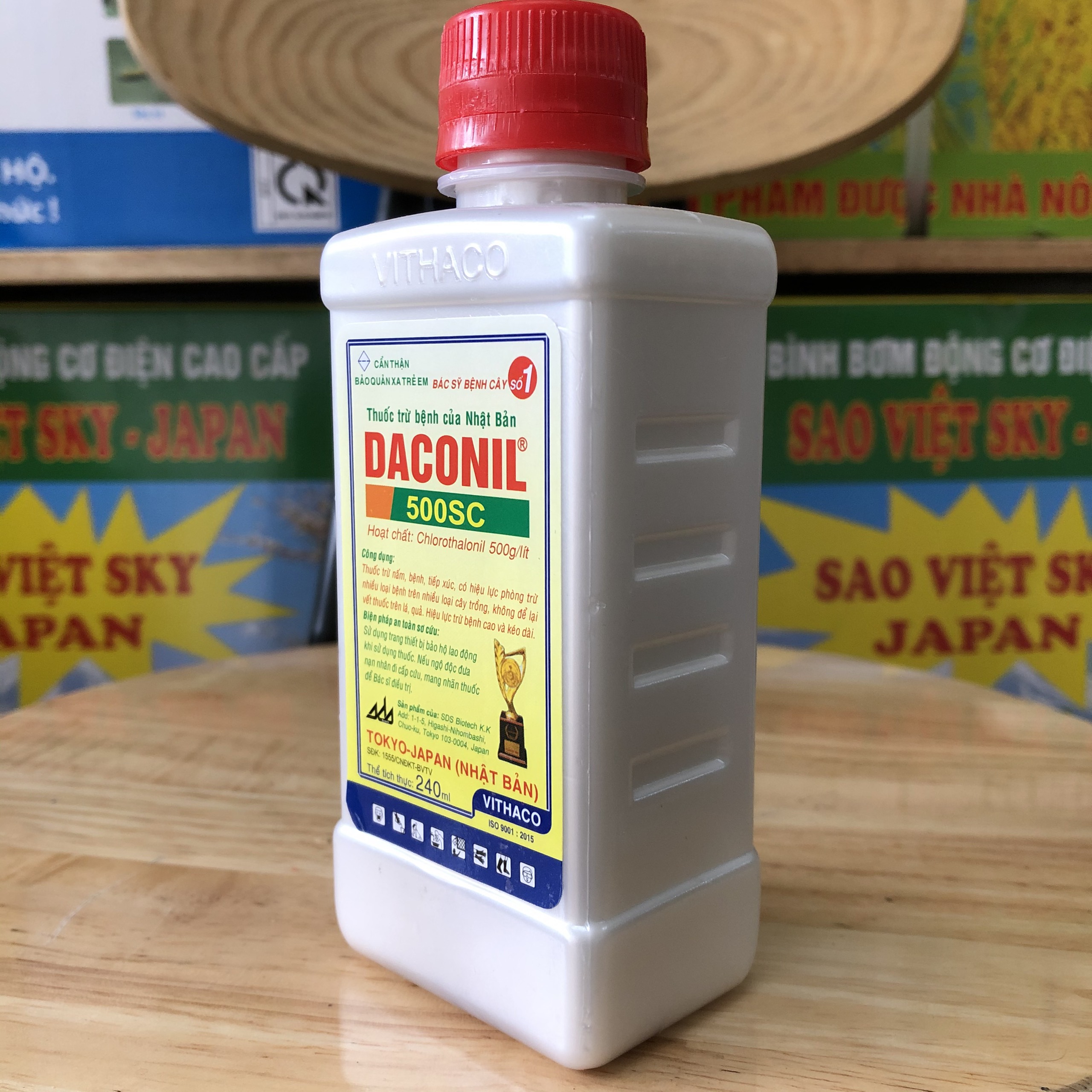 Daconil 500sc (chai 240ml ) trừ nấm bệnh cây trồng (Đạo ôn, khô vằn, sương mai, thán thư, phấn trắng, đốm lá)