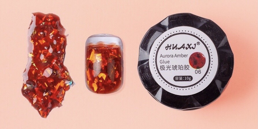 Sơn gel hổ phách set 6 hũ siêu đẹp