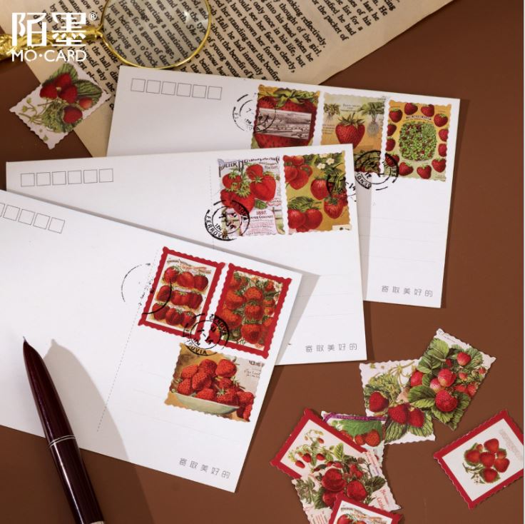 Bộ 46 Sticker Dâu Tây Siêu Đáng Yêu E129