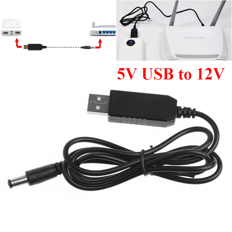 Cáp Chuyển Đổi 5V USB sang 12V  (Mất điện vẫn có Mạng & WiFi) - dùng cho moderm wifi đời cũ - công suất nhỏ 10W 15W
