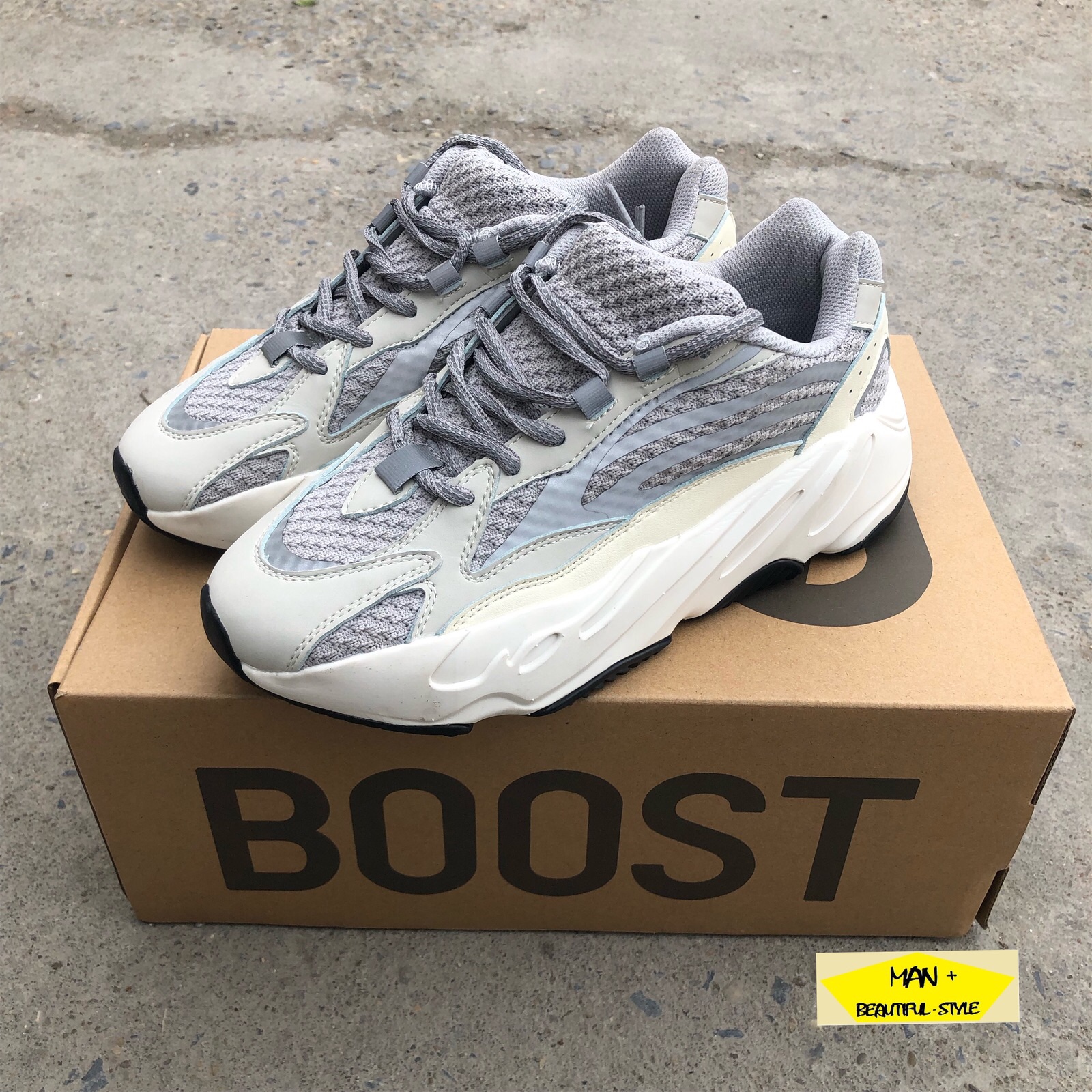 (GIÀY PHẢN QUANG) giày thể thao sneaker YEEZY BOOST 700 static