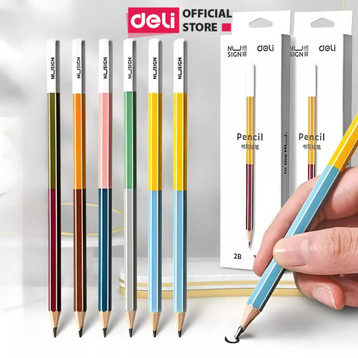 Bút chì gỗ lục giác 2B/HB Nusign x…