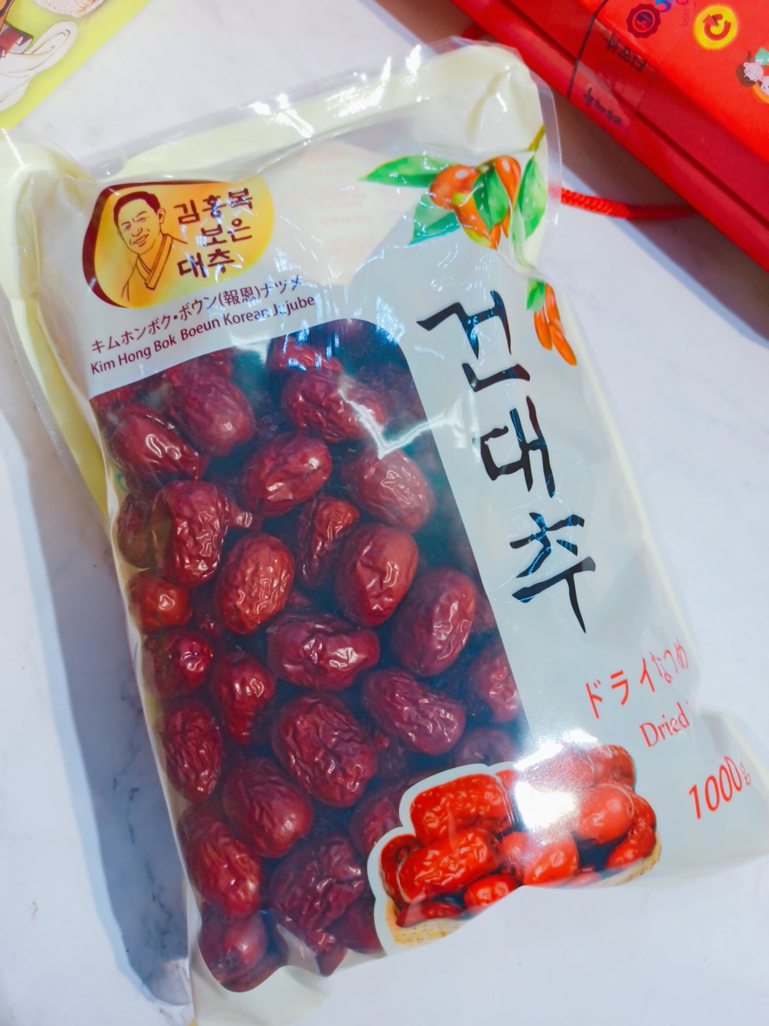 TÁO ĐỎ SẤY KHÔ HÀN QUỐC 1KG(mẫu mới)