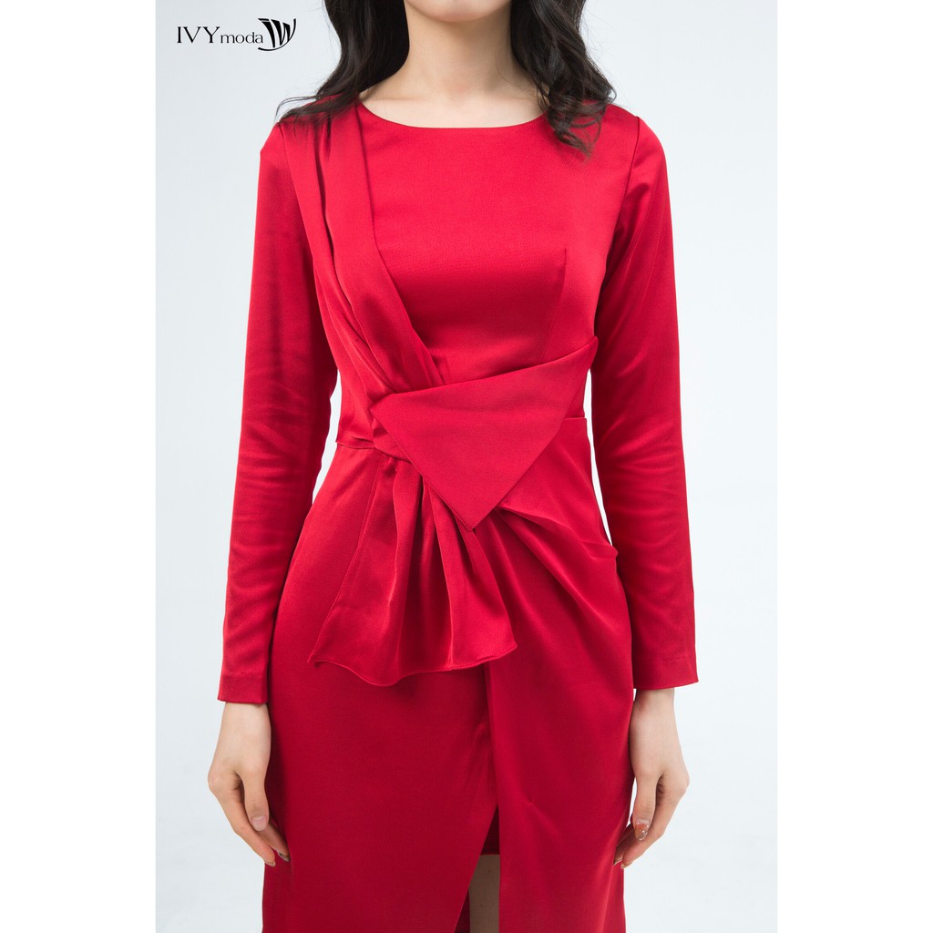 [ Nhập mã LAZSOCIAL10 - Giảm 20% tối đa 99K đơn 199K ] Đầm 2 lớp IVY moda MS 48M5119