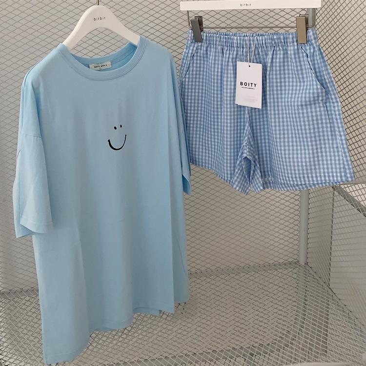 Set đồ mặc nhà nữ hình mặc cười siêu xinh