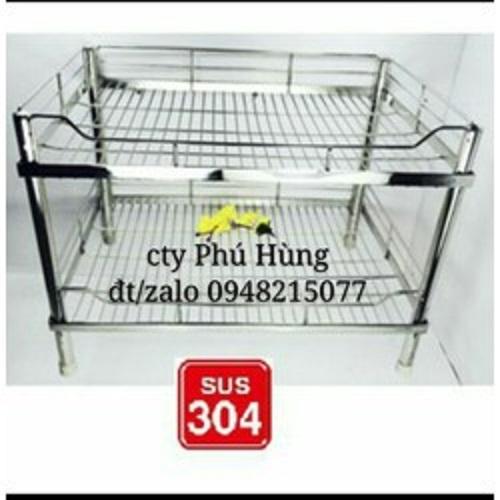 [HCM]KỆ CHÉN  2 TẦNG INOX 304 CAO CẤP