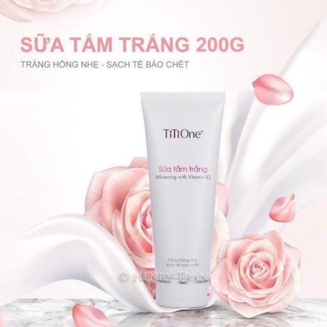 Combo 2 tuýp sữa tắm trắng da TiTione 200gr/ tuýp