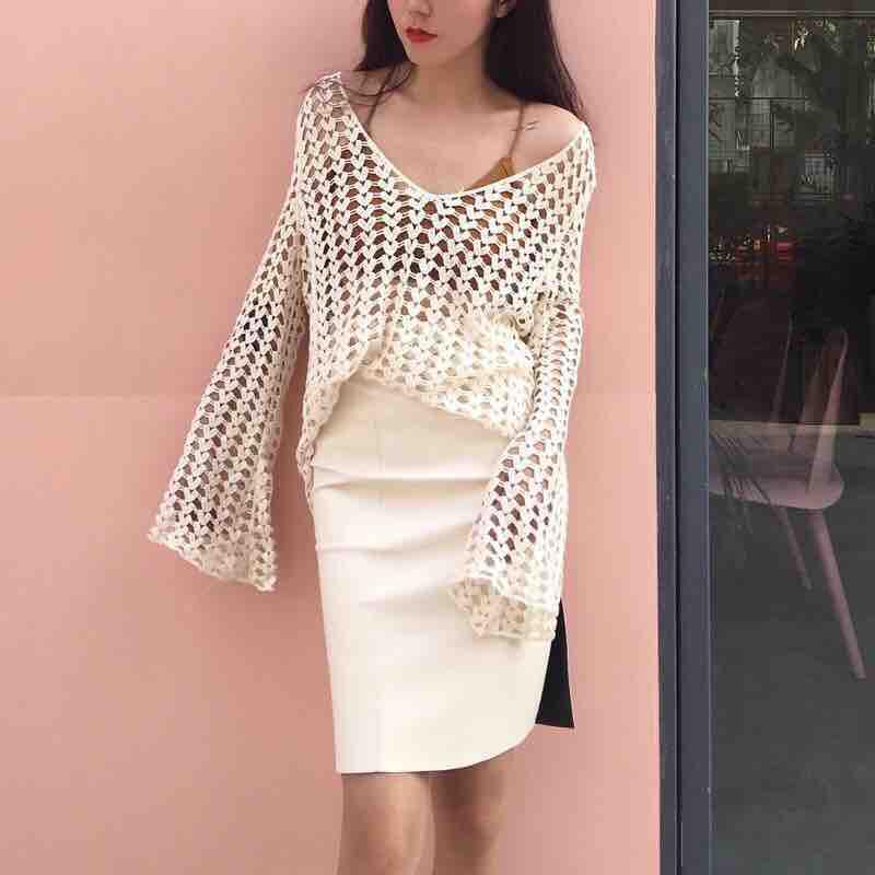 Áo lưới đi biển siêu sang chảnh