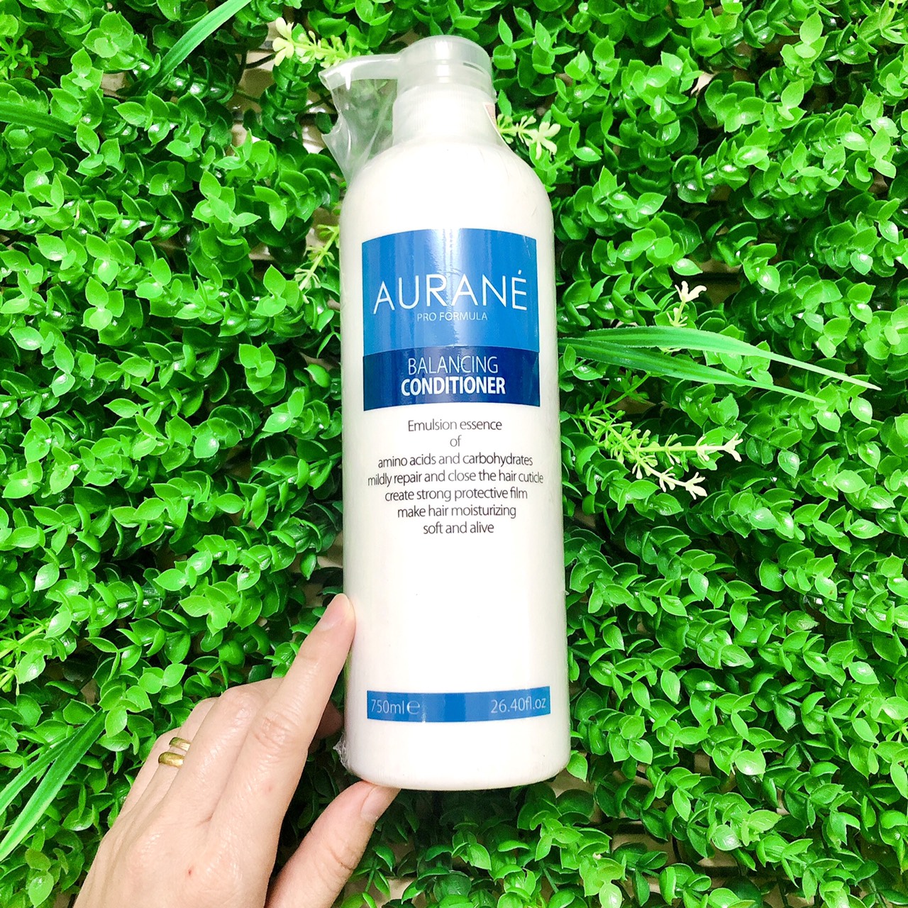 [+Tặng mũ trùm] DẦU XẢ PHỤC HỒI SIÊU MÊM MƯỢT TÓC AURANE BALANCING CONDITIONER 750ML