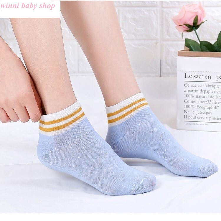 ComBo 5 đôi vớ cotton nữ cao cấp( vớ co giãn và thắm mồ hôi cực tốt)