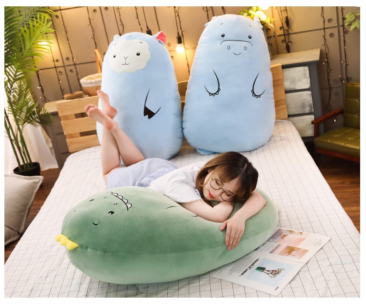 Gấu Bông Gối Ôm Búp Bê Khủng Long Heo Ú