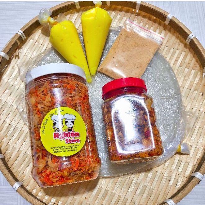 250gr bánh tráng phơi sương kèm ruốc hành phi