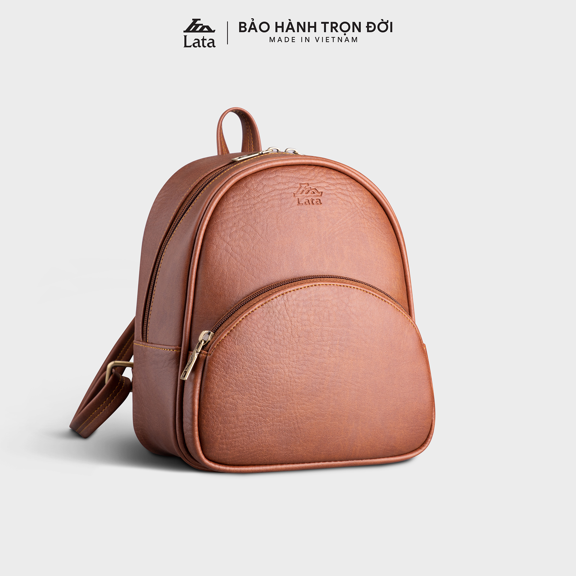 Balo Lata (Thời trang nữ tiện lợi cỡ trung - Balo da BAL62)