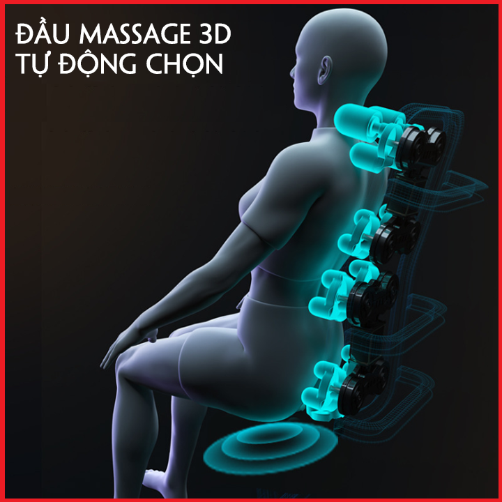 Ghế Massage Toàn Thân Công Nghệ Nhật Bản - Ghế Matxa Toàn Thân Cao Cấp , Tích Hợp Điều Khiển Giọng Nói, Màn Hình Cảm Ứng, Ghế Massage Trị Liệu Toàn Thân Cao Cấp