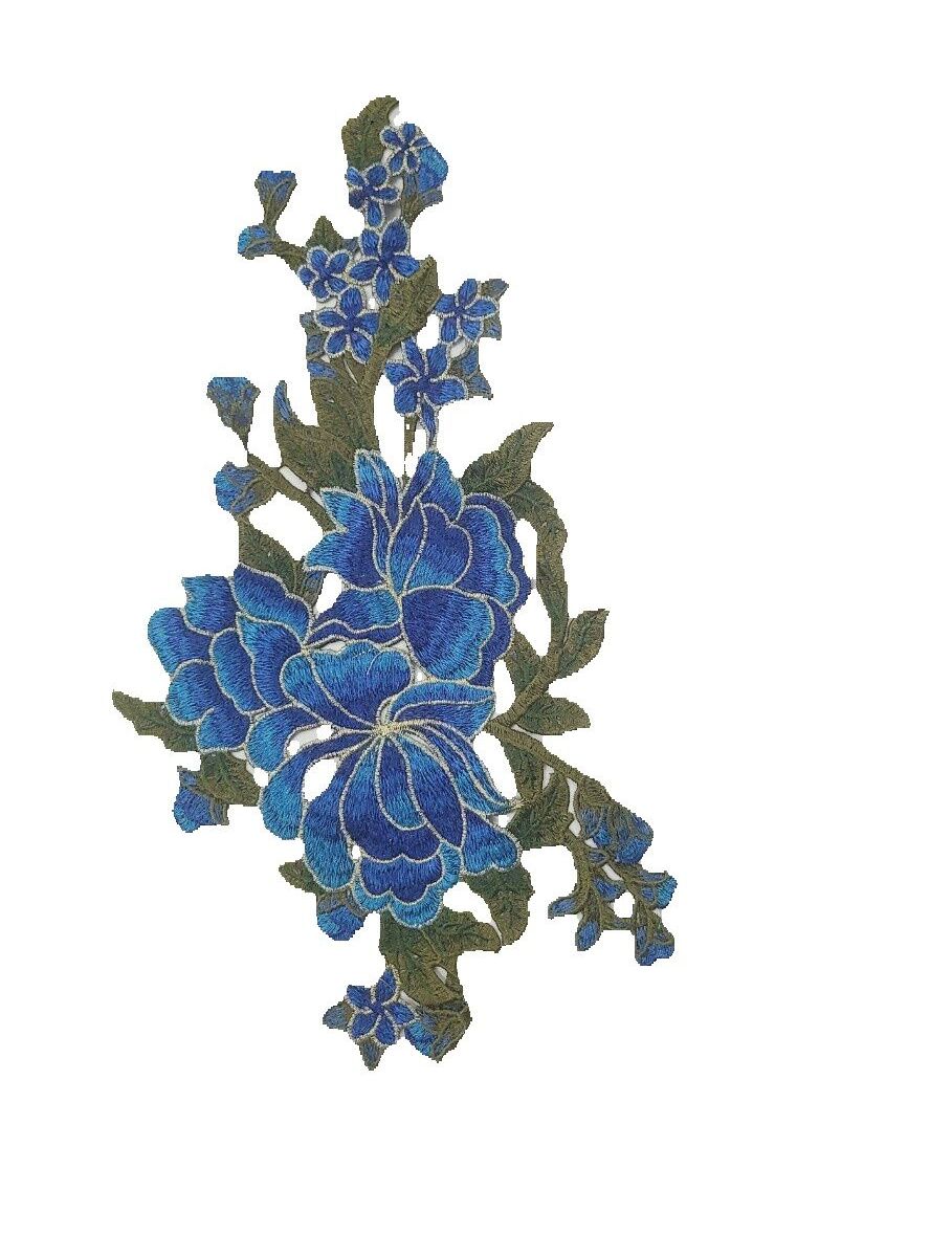Hoa thêu nổi 3D trang trí may lên áo cao cấp