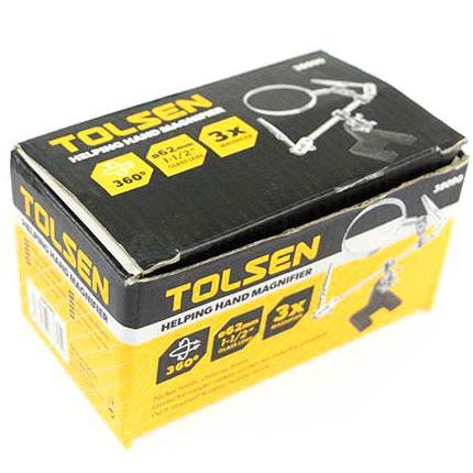 KÍNH LÚP HÀN MẠCH CÓ KẸP TOLSEN 38090