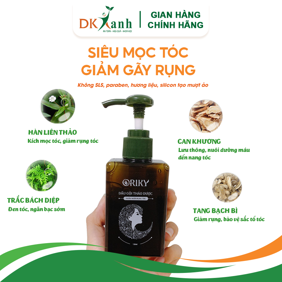 Dầu gội ngăn ngừa rụng tóc Oriky - DK Pharma