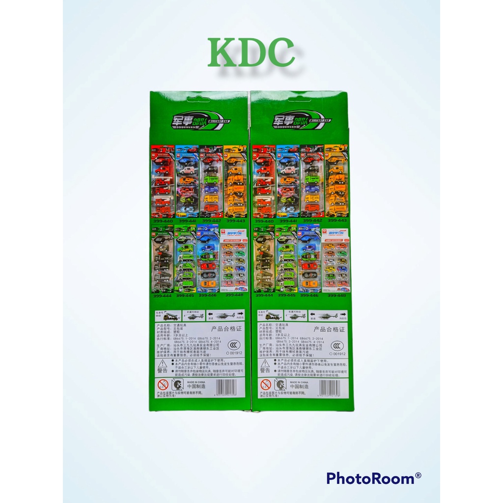 Bộ đồ chơi vỉ 6 chiếc xe ô tô quân sự
