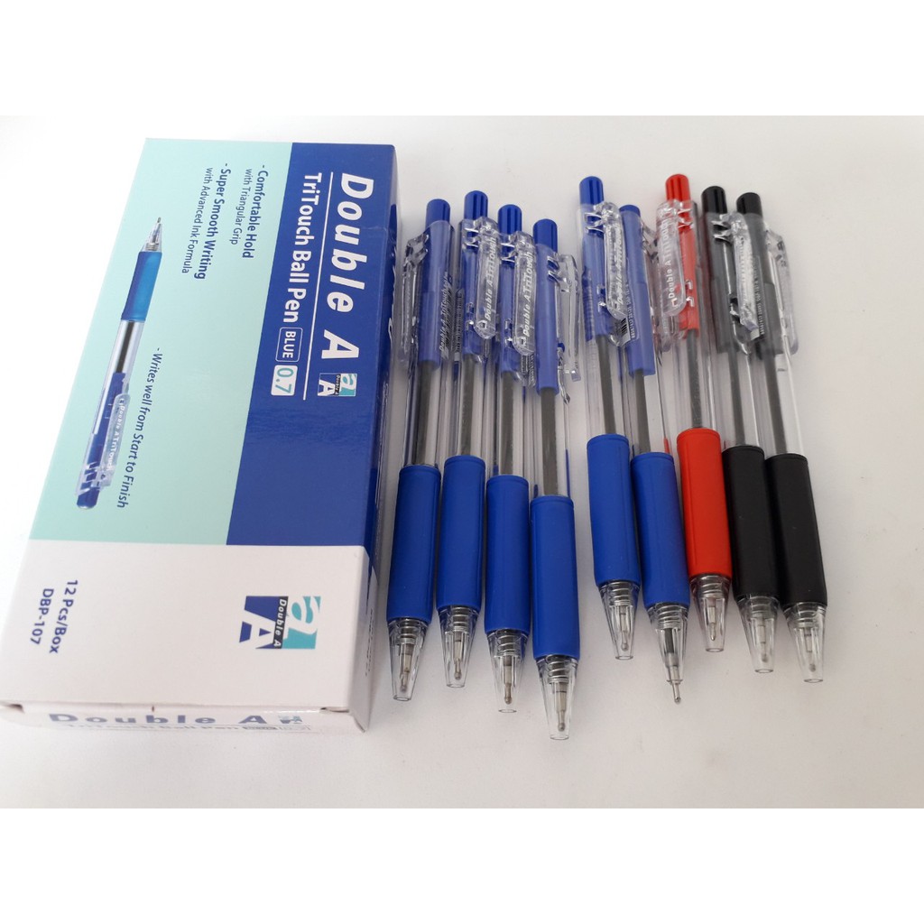 Combo 05 bút bi nước double a dbp-107-nét 0.7mm