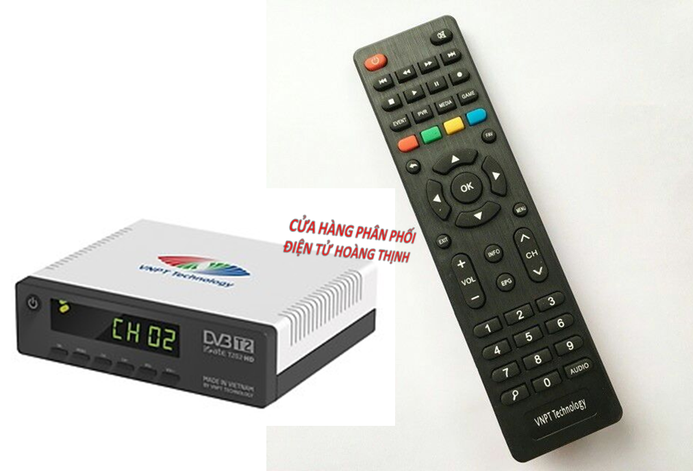 [HCM]Điều khiển Remote đầu thu mặt đất dvb t2 VNPT Technology chính hãng