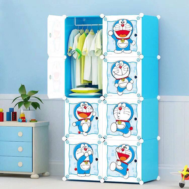 Tủ ghép - Tủ nhựa 8 ô đựng quần áo kích thước 1m5x70x47cm, nhiều mẫu lựa chọn, dễ dàng tháo lắp