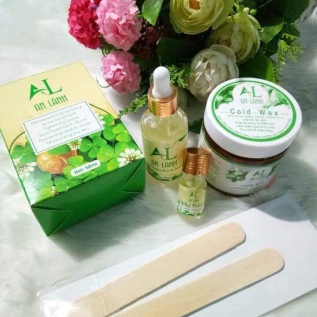 Combo Triệt lông An Lành ( Sáp wax và mỡ trăn ) Tặng 50 giấy & 2 que wax