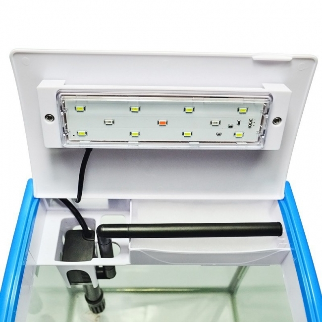 [Tặng men làm trong nước] Bể cá mini MJ260 gồm bể đúcđúc, đèn ledled, bộ lọc