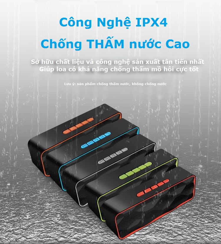 Loa Bluetooth Mini Nghe Nhạc Không Dây Nhỏ Gọn Đa Năng Dùng Được Usb Thẻ Nhớ SC211