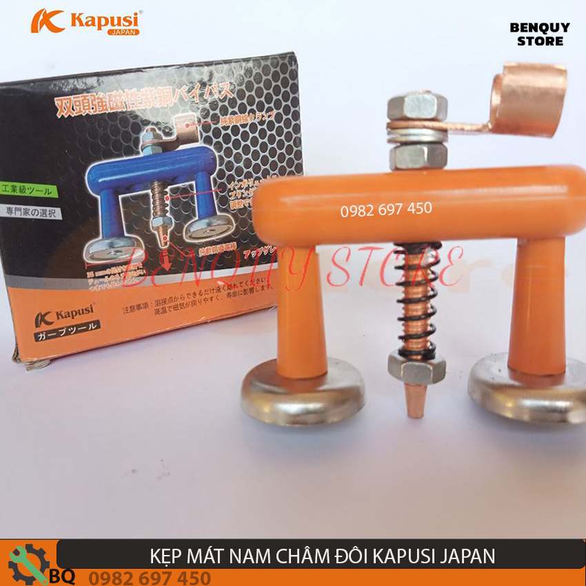 Kẹp mát nam châm đôi kapusi japan 800a tiếp xúc lò xo. công ngệ nhật bản.bảo hành 6 tháng