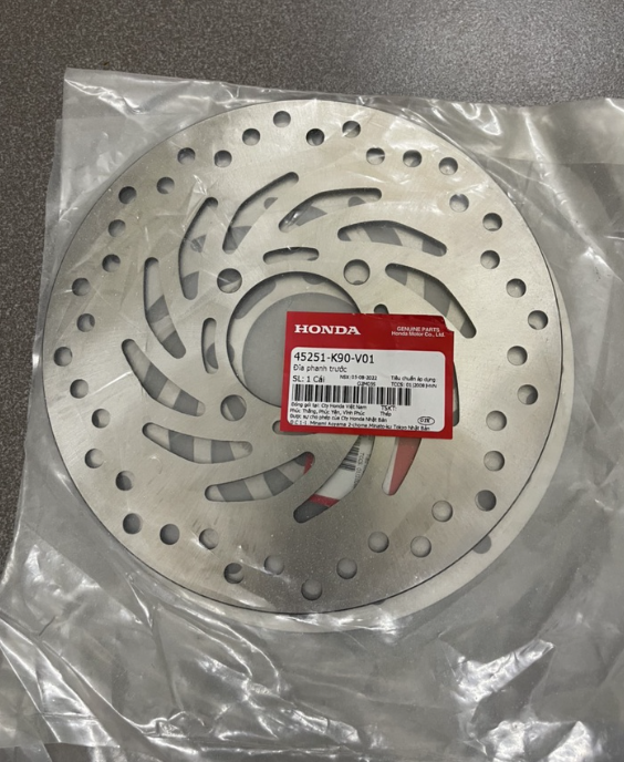 Đĩa thắng thắng xe future x future mập future led 125 hàng chính hãng 45251k90v01