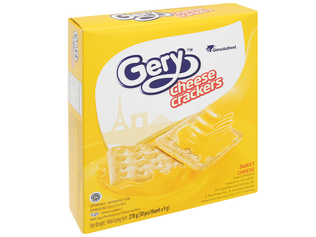 Bánh cracker phô mai Gery hộp 300g /200g/ 90gr