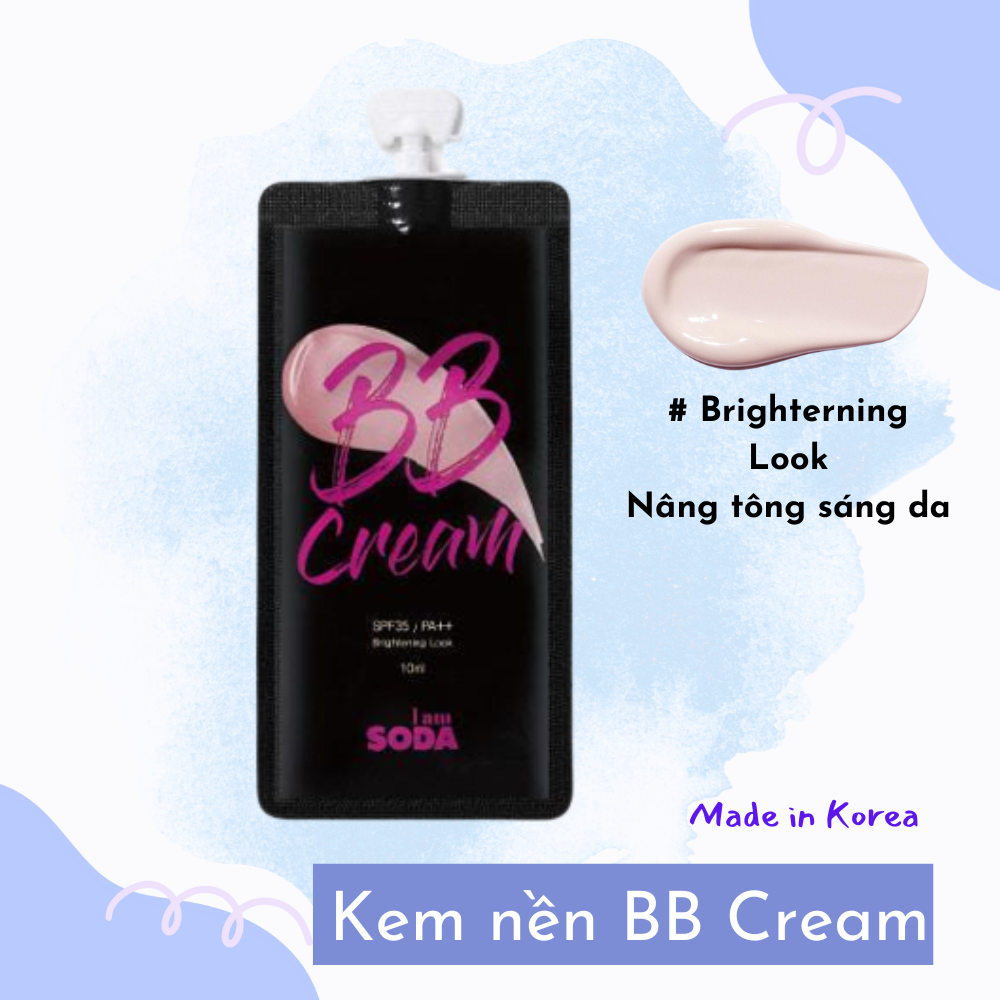Iamsoda - kem nền trang điểm hàn quốc mịn lì lâu trôi bb cream spf35 pa ++ 10ml