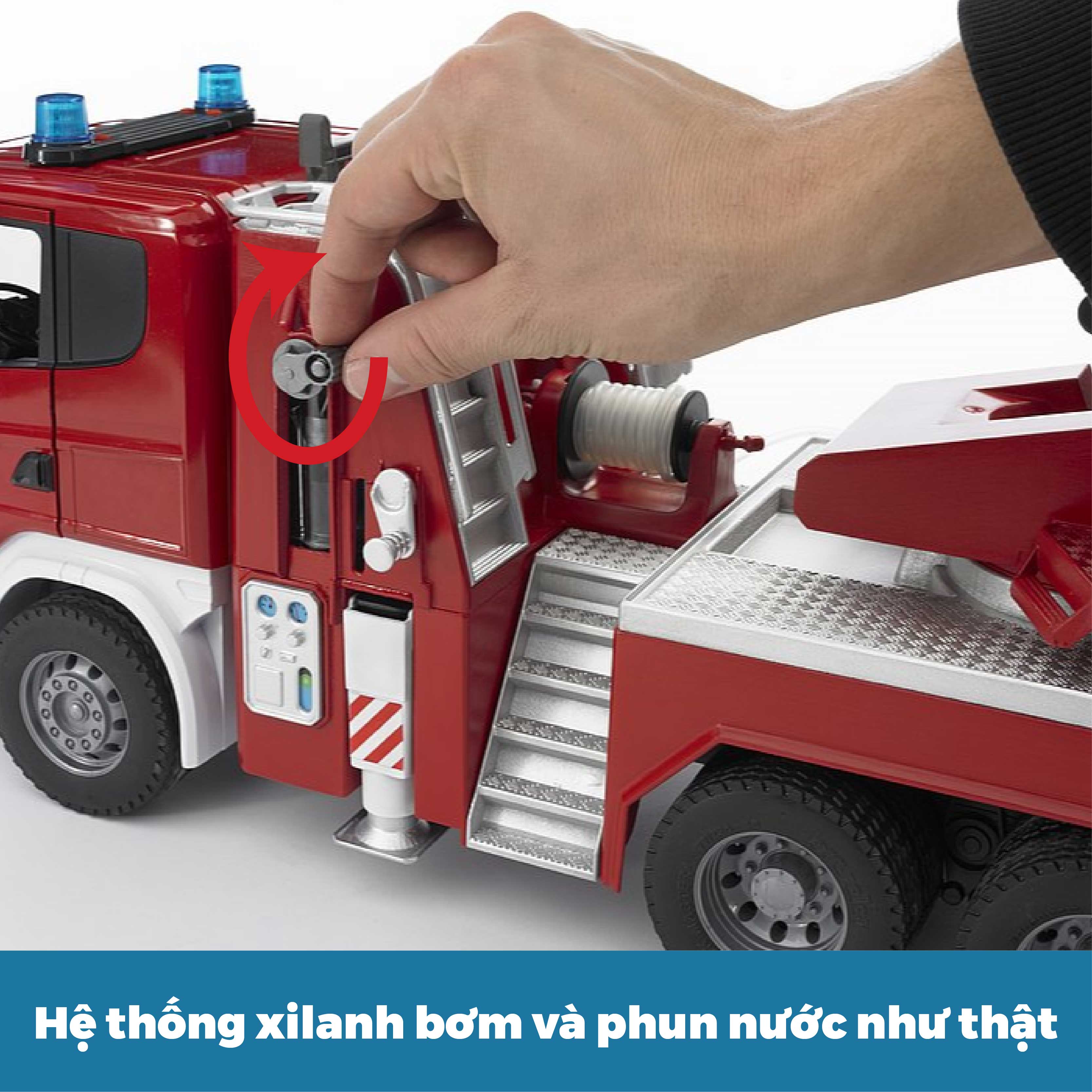 Đồ Chơi Dạng Mô Hình Theo Tỷ Lệ Thu Nhỏ 1:16 Xe Cứu Hỏa Thang BRUDER BRU03590