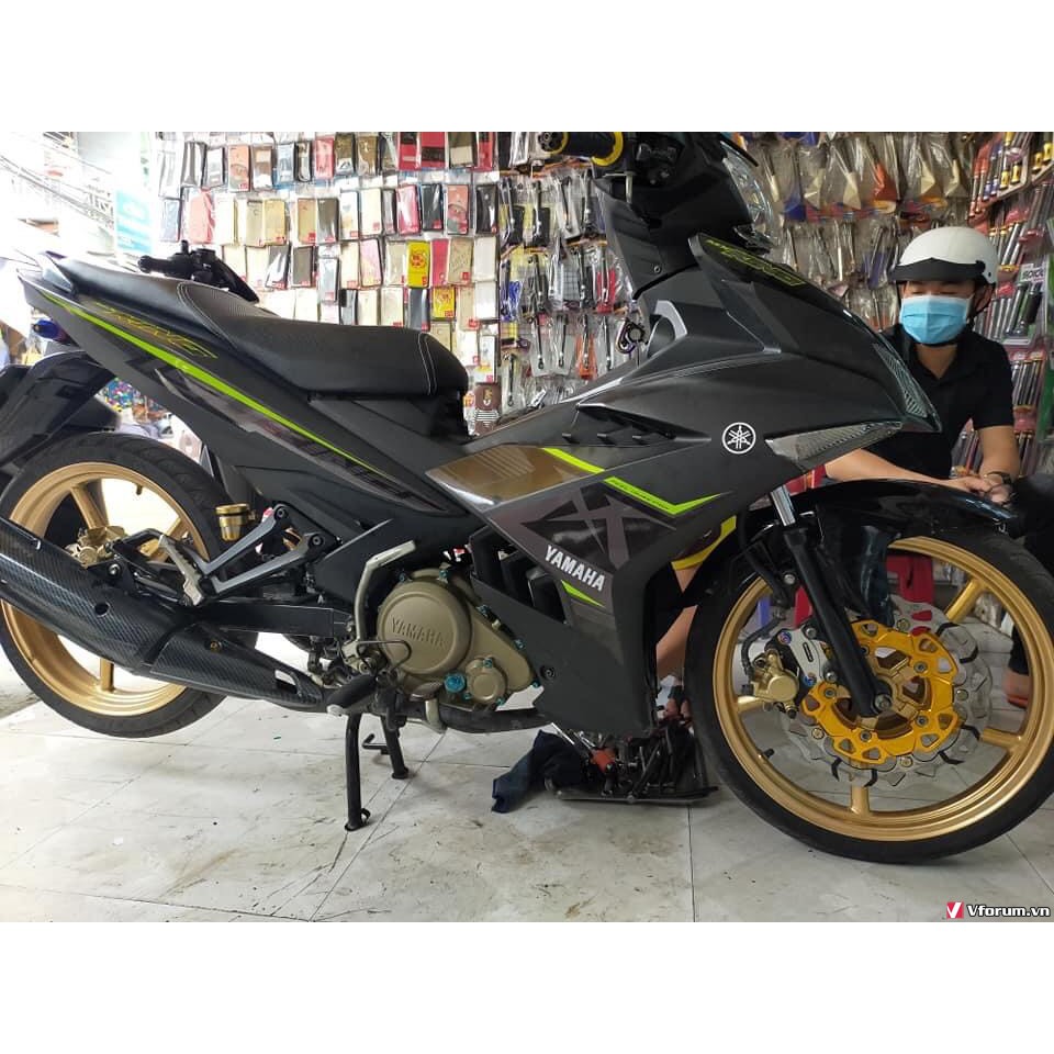 Tem rời Exciter 150 Mx xanh đen
