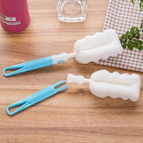 Cọ rửa bình sữa, que bọt biển rửa cốc dụng cụ vệ sinh cốc ly siêu sạch cọ rửa bình nước ly nước bình giữ nhiệt bình sữa gấp gọn đa năng tramanhshop