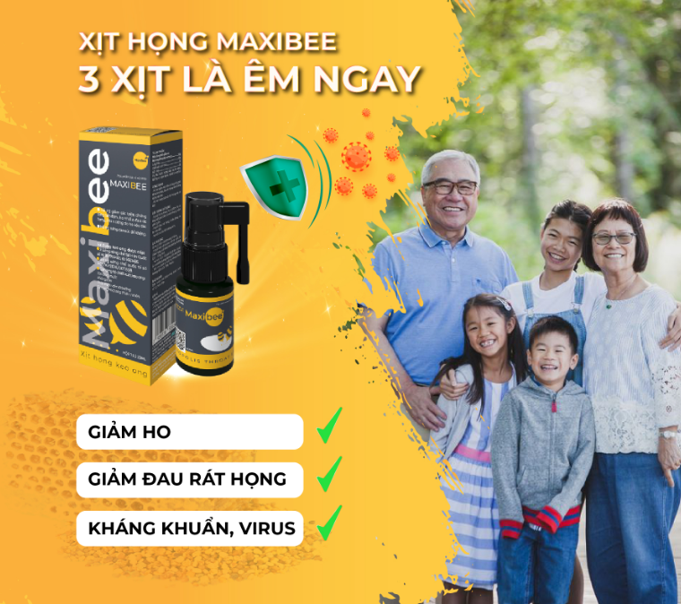 Xịt họng keo ong Maxibee