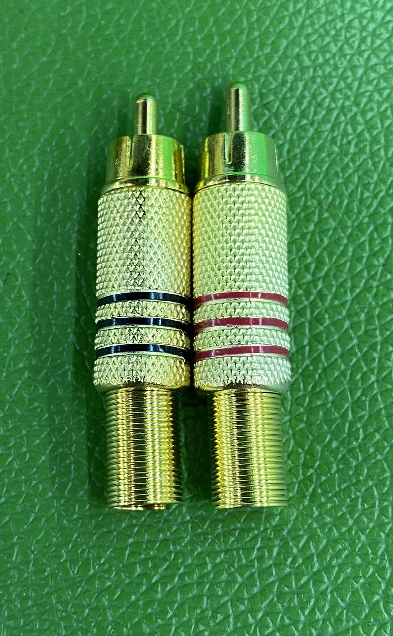 Jack hoa sen mạ vàng - jack rca av bắt vít