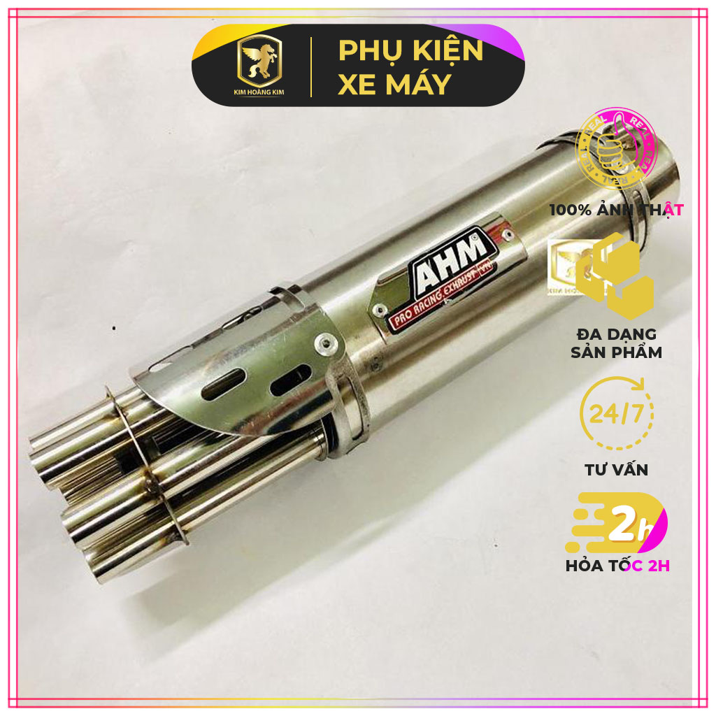 Pô ahm 6 nòng gắn xe máy , uy tín, chất lượng, mua ngay