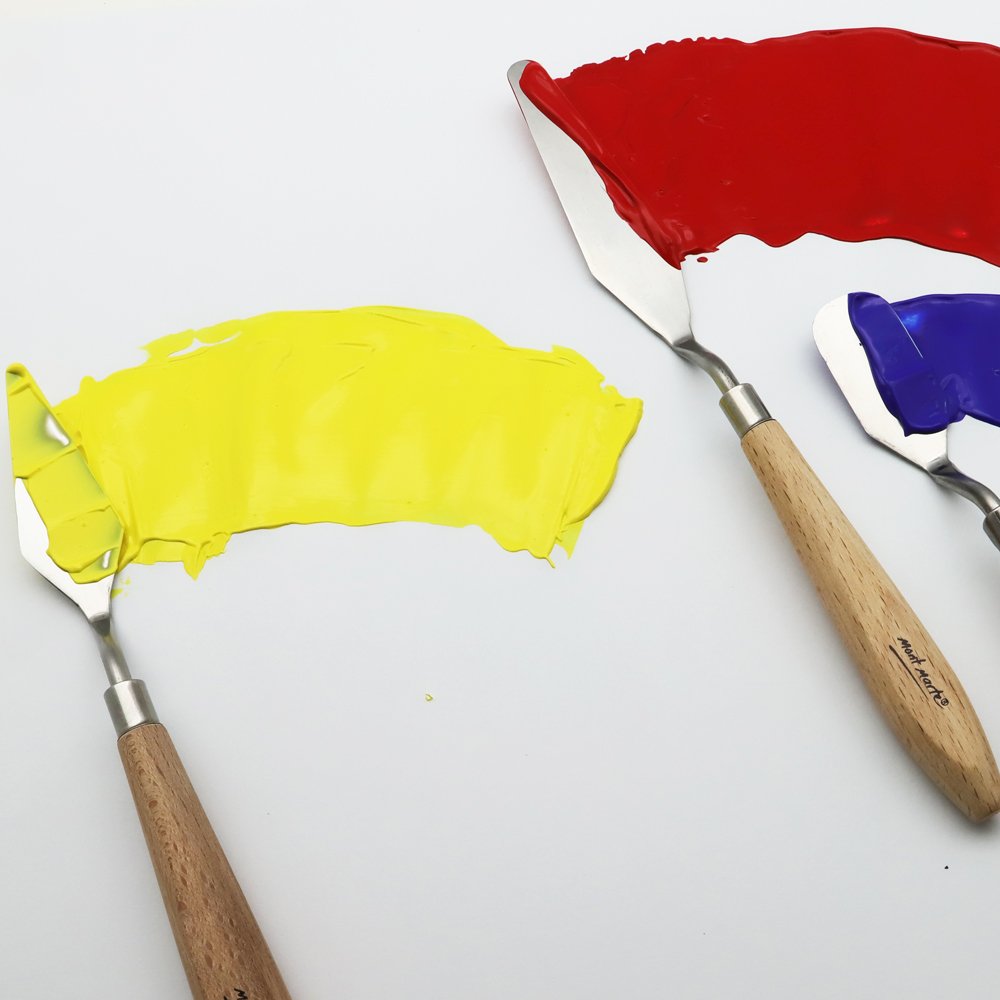 [HCM]BỘ BAY LẤY MÀU MONT MARTE STAINLESS PALETTE KNIFE (5 DAO THÉP KHÔNG GỈ)