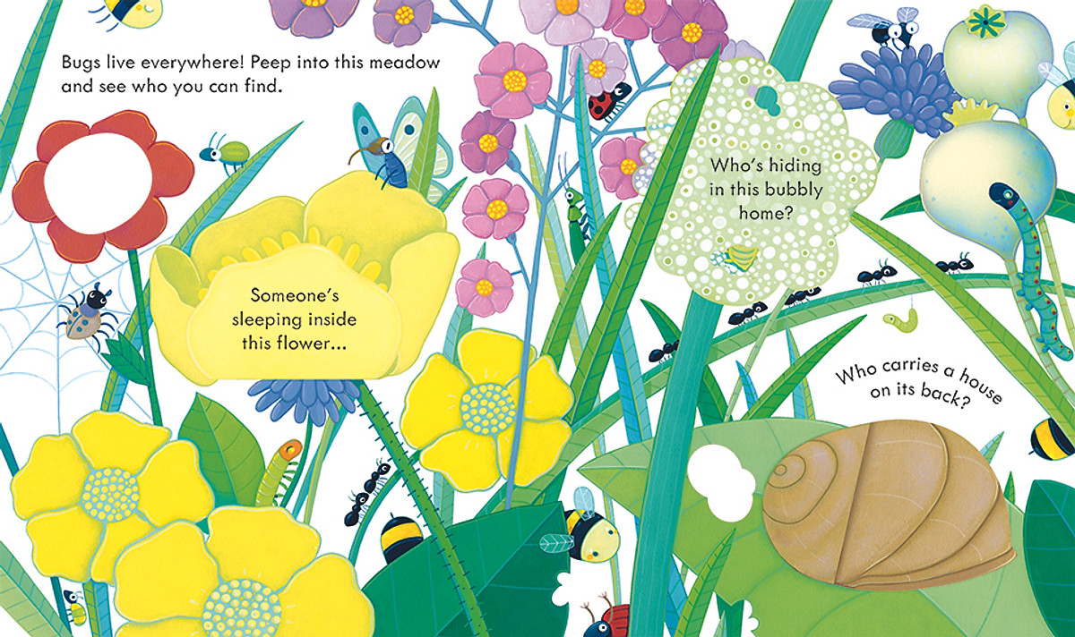 Sách-Anh: Peep Inside: Bug Homes