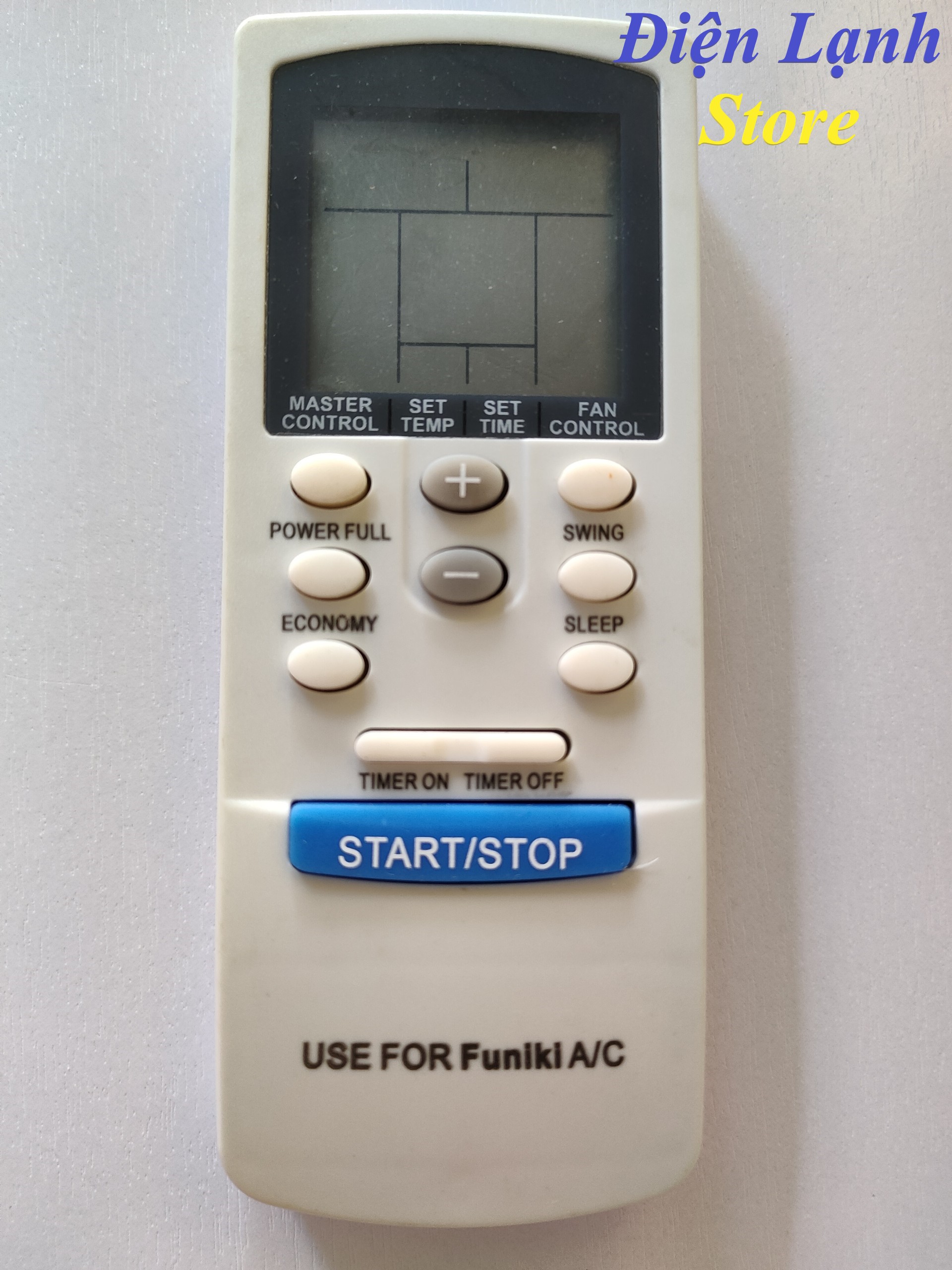 Remote máy lạnh Funiki mới 2 chiều. (Tặng kèm cặp pin).